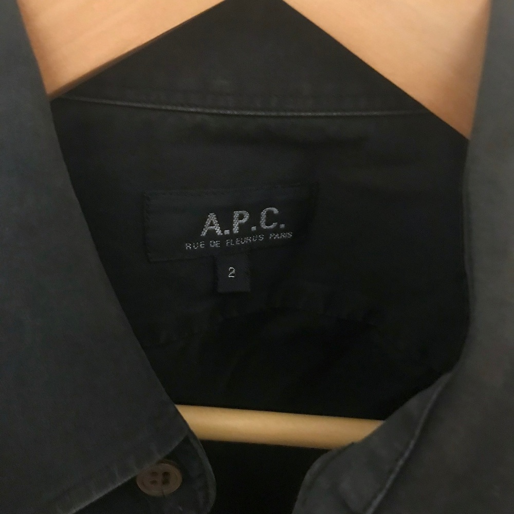🖤 black vintage APC men's casual shirt 🖤
